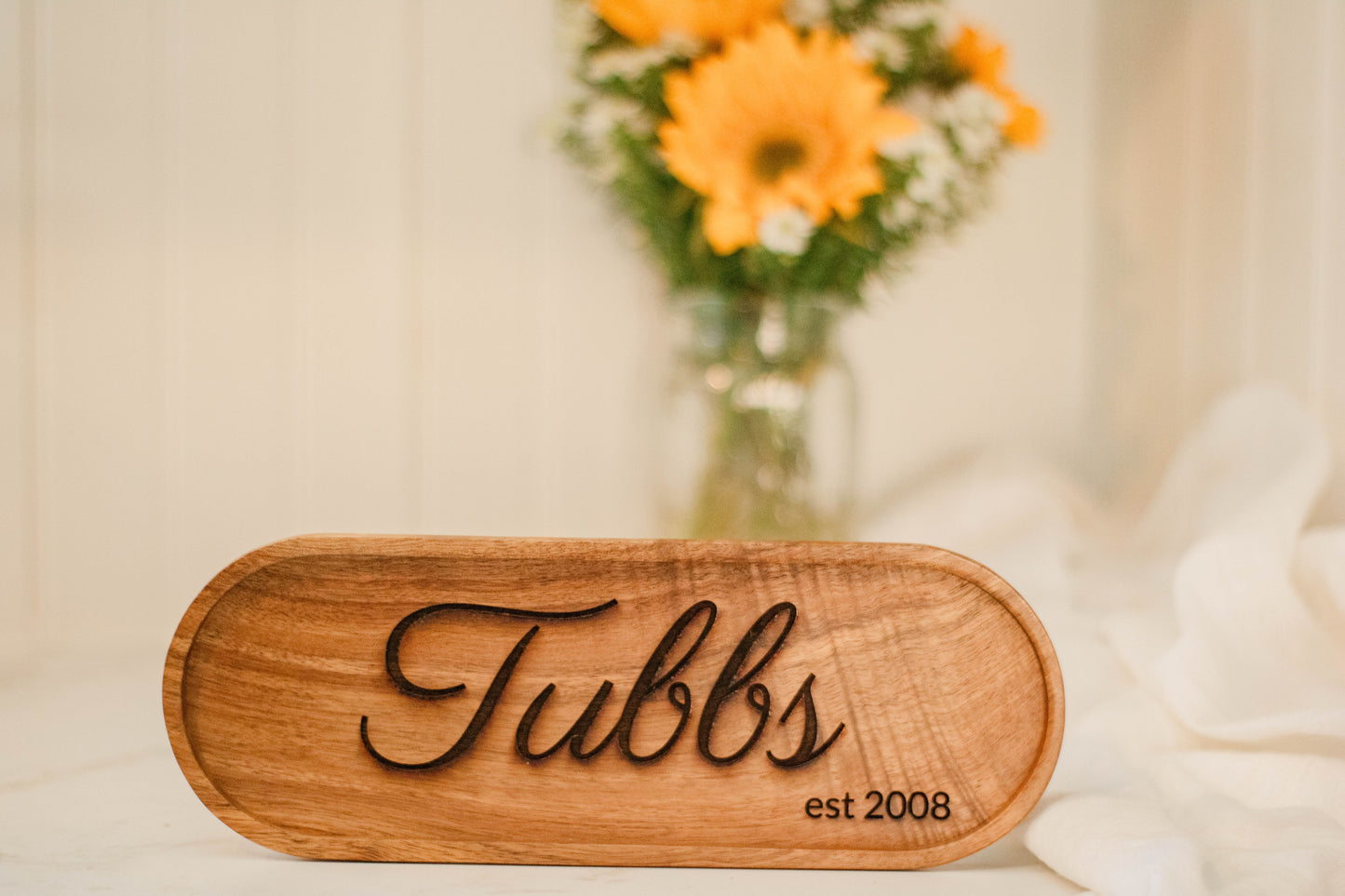 Laser Engraved Wooden Tray