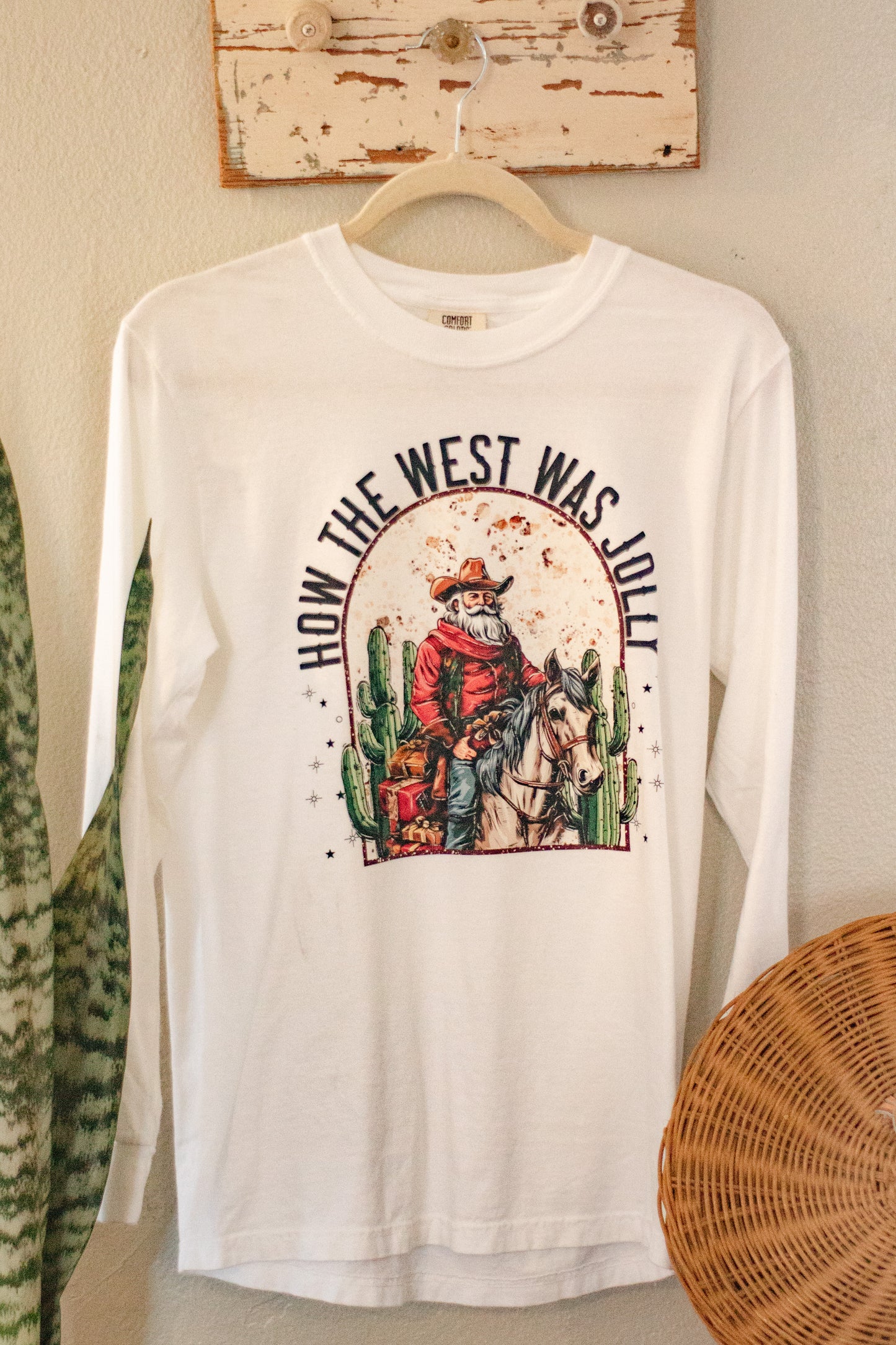 Western Santa Long Sleeve Tee